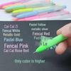 Oudemei 12-Color Pastel Highlighter Journal Pens, Watercolor & Outline for Drawing, Notes & Doodling, 1.0mm White Tip.