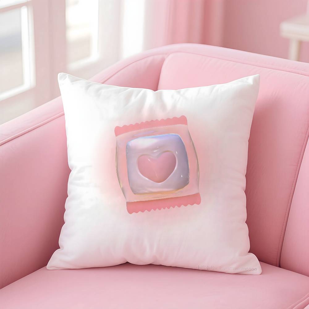 sweet pink candy Pillow Case pattern printing pillowcase living room sofa cushion cover bedroom room decor
