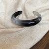 Irregular Chunky Bracelets Bohemian Retro Hand Ring Unique Acrylic Bangles  Women