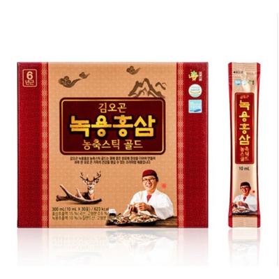 Antler Red Ginseng Concentrate Stick Gold 30 Beutel x 4 Schachteln, 300 ml, 4 Einheiten