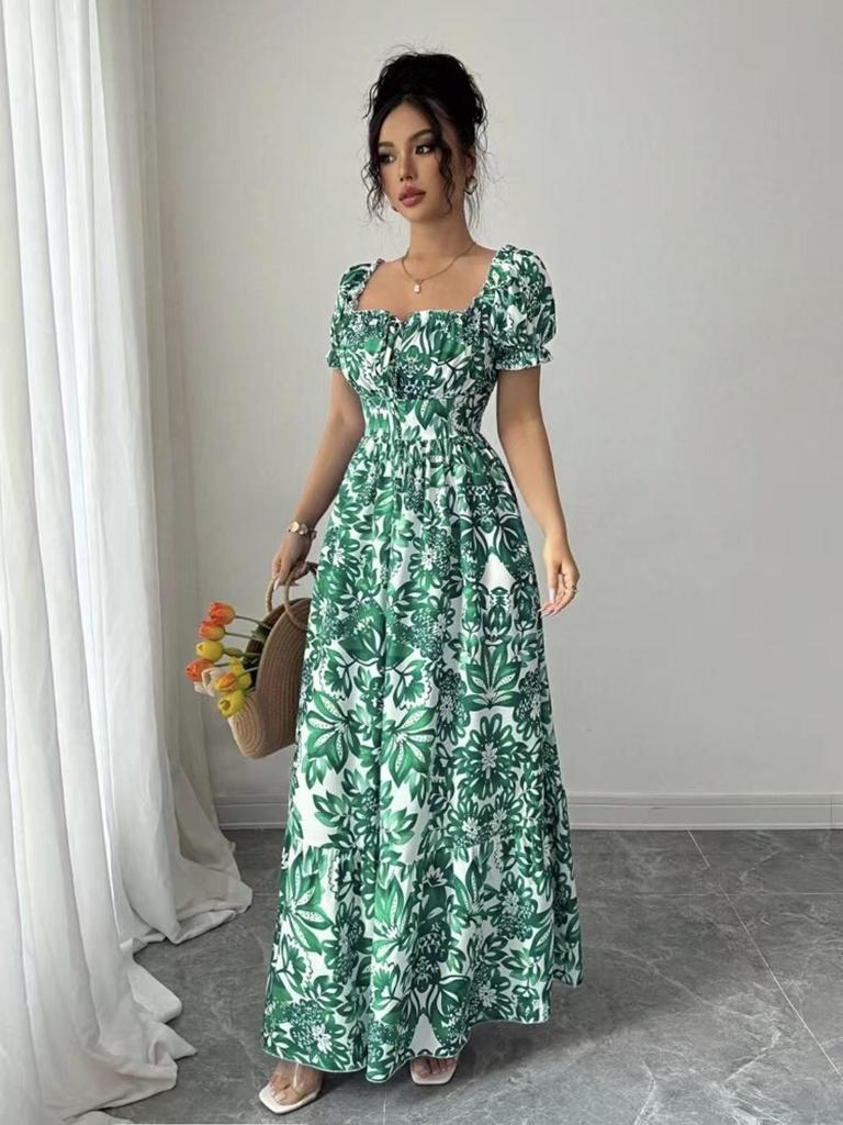 Women's Elegant Fashion Print Long Skirt Dress - New Arrival