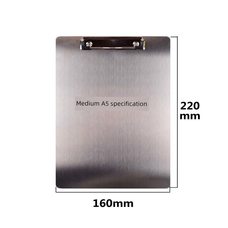 A4 Stainless Steel File Folder Thickness 1 Mma5 Stainless Steel Board Clamp Writing Board Document Board Bill Menu Plywood