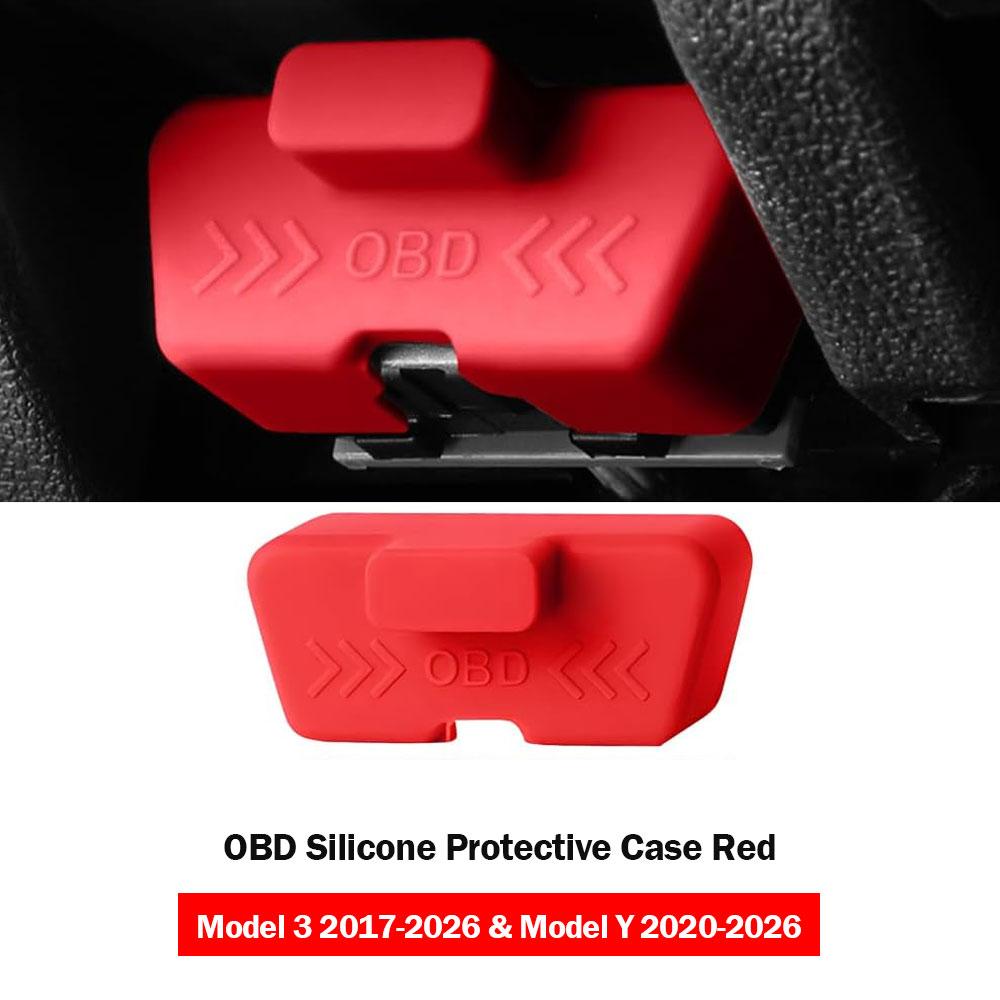 For Tesla Model YJuniper 2025 Model 3 Highland OBD Diagnostic Connector Cap Silicone Vehicle Port Dust Protector Automotive OBD