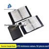 0402 SMD Resistor Sample Book: 170 Values, 50 Each, 8500 Total Pieces, ±1% Tolerance.