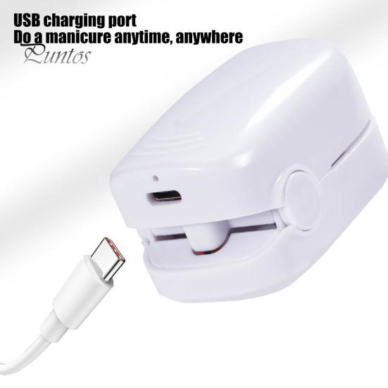 Nagelsvampsbehandling LED-enhet 460nm Blått ljus USB-laddning Onychomycosis Rengörare för Återställande av Nagelhälsa Och Smärtlindring Blått Ljus Nagelterapi