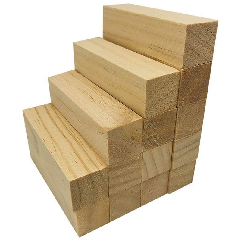 

AEE4-Basswood Carving Kits, Unfinished Wood Blocks For Wood Carving, Wood Carving Hobby Art Carving Crafts DIY Carving Wood