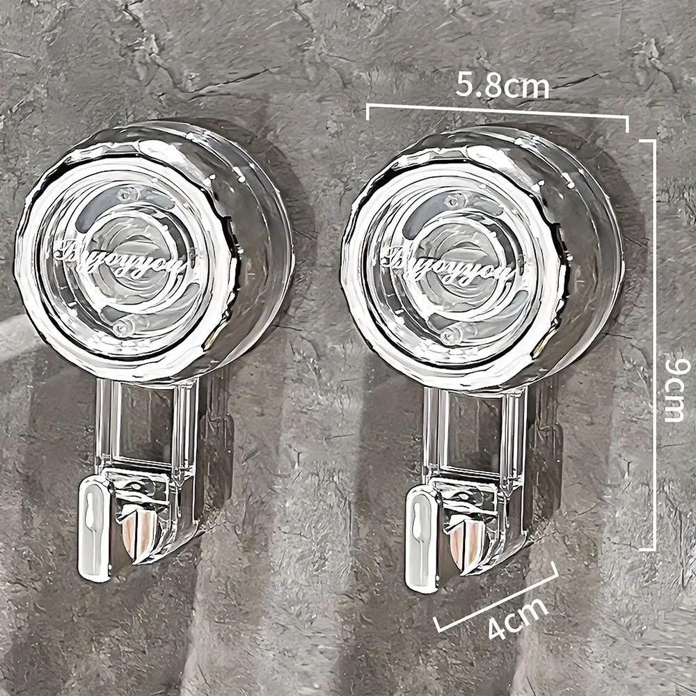 Fashion Powerful Suction Cup Hooks Vacuum Reusable Shower Hooks Heavy Duty Clothes Hook Traceless Clothes Hook