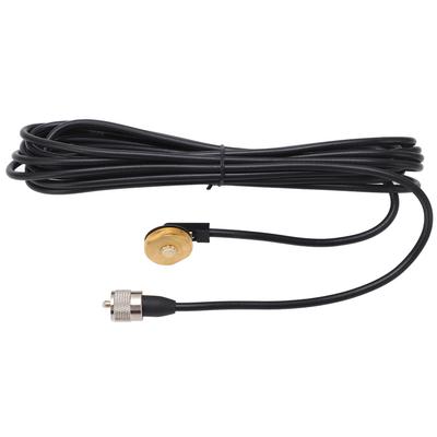 5m Car Walkie Talkie Antenna Cable With Base Male Connector Flexible Copper For Mobile Radio