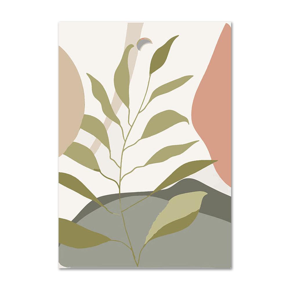 Abstract Monstera Plants Wall Art Nordic Canvas Painting Print Green Plants Posters Prints Wall Pictures for Living Room Decor