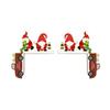 1 Pair Decorative Santa Claus Door Corner Props Unique Faceless Old Man Pendant  Table
