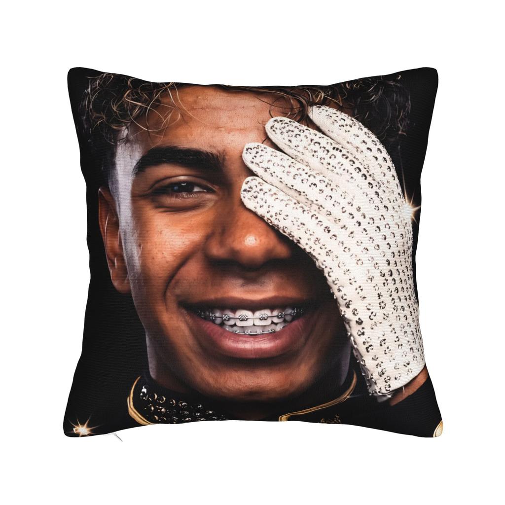 Lamine Y-Yamal Football Soccer Pillowcase Printing Cushion Cover Decorations Throw Pillow Case Cover Home Square