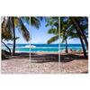 Dreiteiliges Bild auf Leinwand, Tropischer Strand