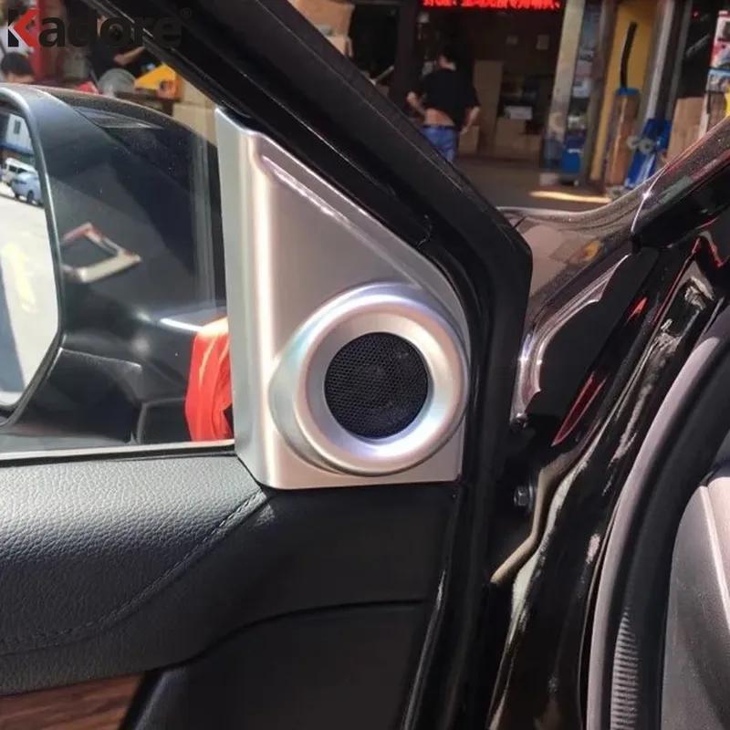 Car Front Inner Door A Pillar Speaker Cover Trim For Honda CRV CR-V 2017-    Carbon Fiber Interior Accessories