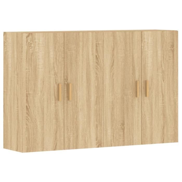 VidaXL Wall Cabinets 2 Pcs Sonoma Oak Engineered Wood 3197875