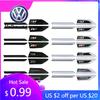 2026 Hot For Volkswagen VW 4pcs Car Side Fender Badge Emblem Bumper Strip Sticker for Volkswagen Rline GTI 4MOTION Polo Golf Jet
