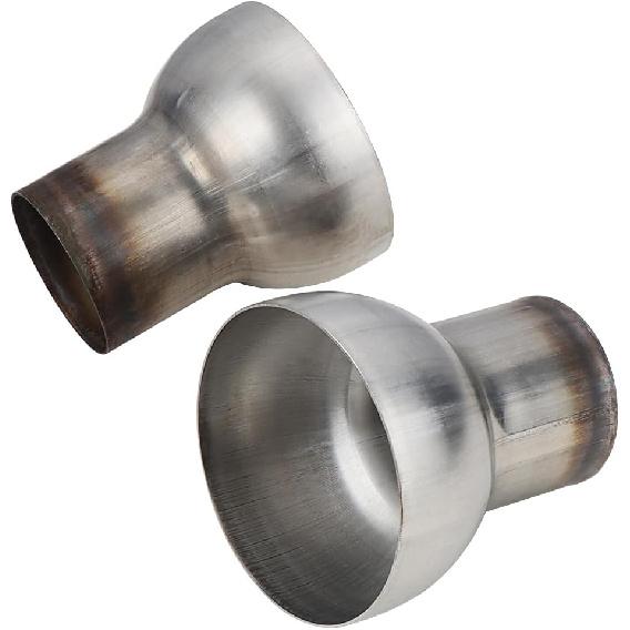 A-KARCK Exhaust Adapter Connector 2.5" ID to 3" OD, Exhaust Pipe Reducer 304 Stainless Steel, 4" Overall Length 2 PACK