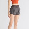 Women's Quick-Dry Breathable Yoga Shorts with Side Pocket - Anti-Exposure Design
