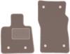 Beżowe dywaniki przednie do: Alfa Romeo Stelvio 2x4 (2WD) SUV (2016-)