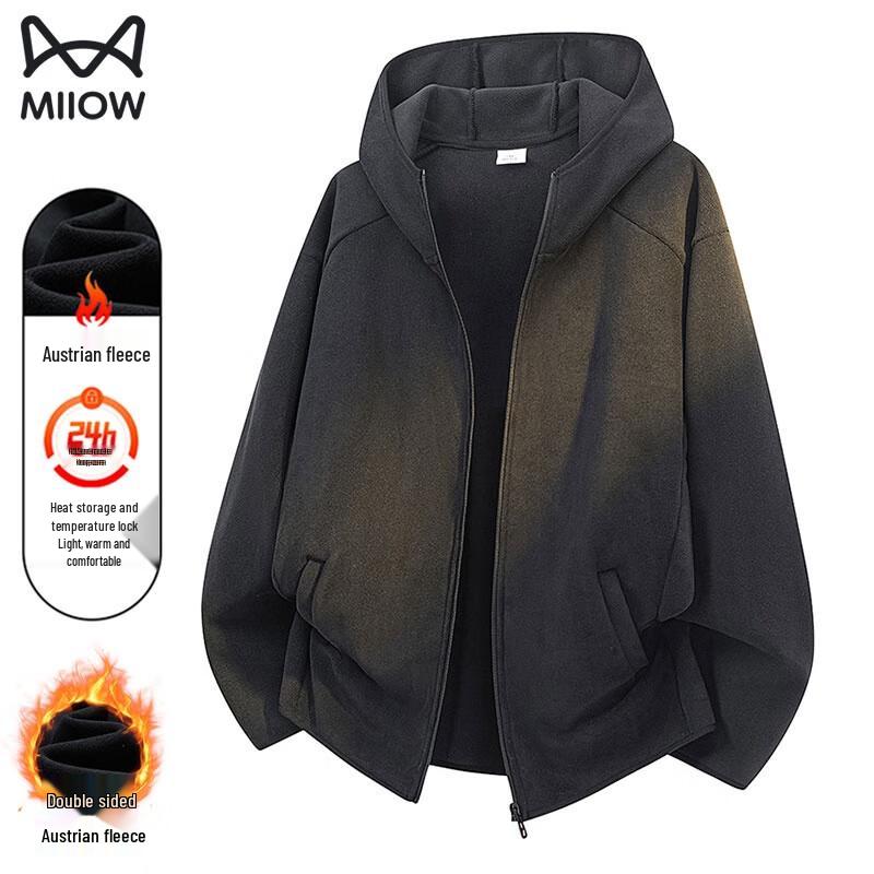MiiOW Men s Hooded Thermal Fleece Jacket XL 20180₽