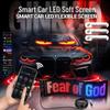 Bluetooth-Controlled AI Voice LED Flexible Car Display Screen