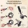 Lukvcoe Universal Shock Mount Microphone Holder with Windshield Vibration Isolation Suspension Clip Compatible with Condenser Microphones 47mm-53mm