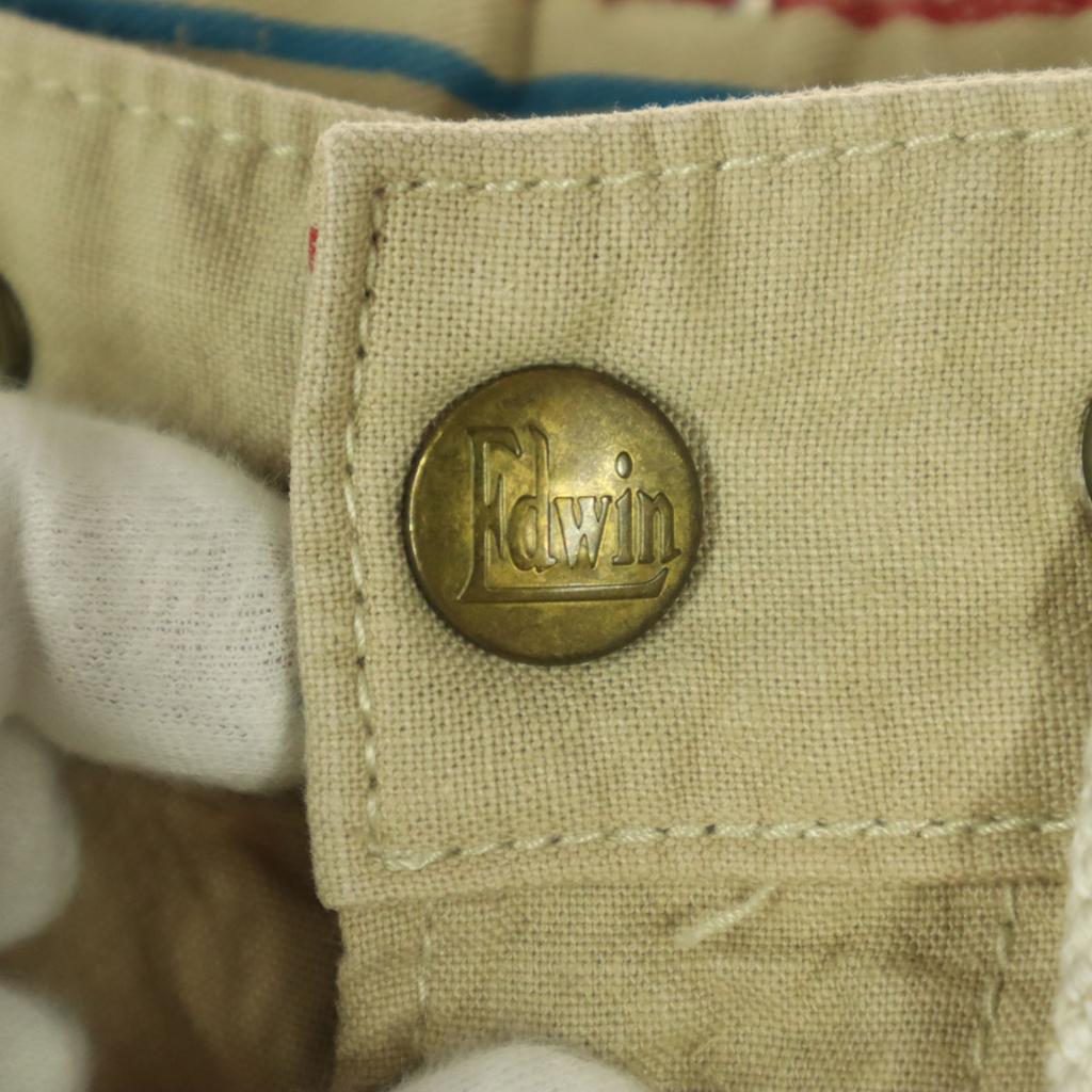 Beauty Products EDWIN Straight Pants S Beige Men's Used
