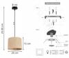 Hanging Lamp, Ceiling Chandelier, Lampshade 20 Cm