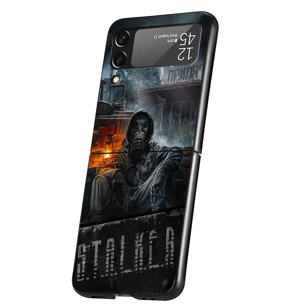 

Game S-Stalker Cover Phone Case For Samsung Galaxy Z Flip 7 6 5 4 3 5G Flip7 Flip6 Flip5 Flip4 Flip3 Black Fundas Shell Samsung Z Flip 5
