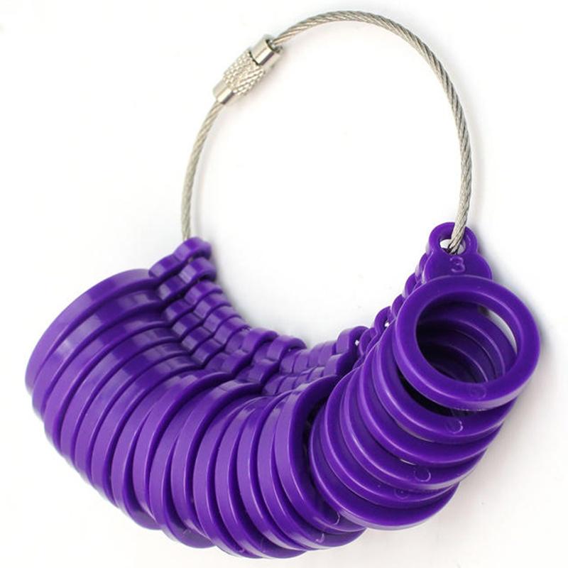 

Пластиковый американский измеритель пальца, кольцемер 3-13, набор, ювелирные инструменты