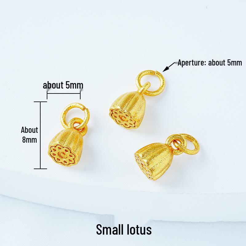 Year of the Horse Sand Gold Non-Fading Drip Oil Beaded DIY Bracelet and Jewelry Accessories.