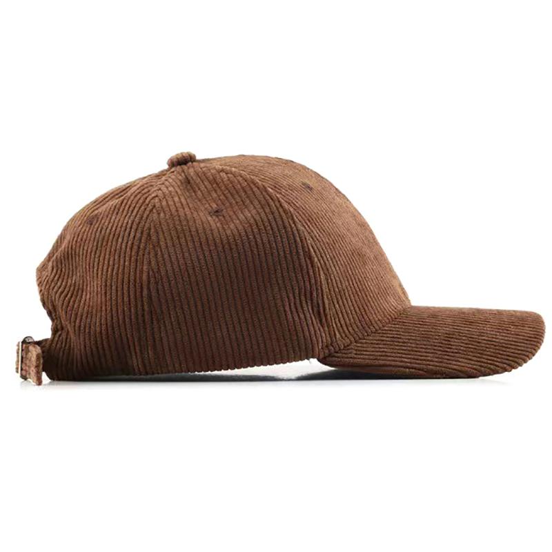 Corduroy Baseball Cap For Women Men Cotton Solid Color Adjustable Sunhat Sport Snapback Caps Autumn Warm Hip Hop Fishing Hat