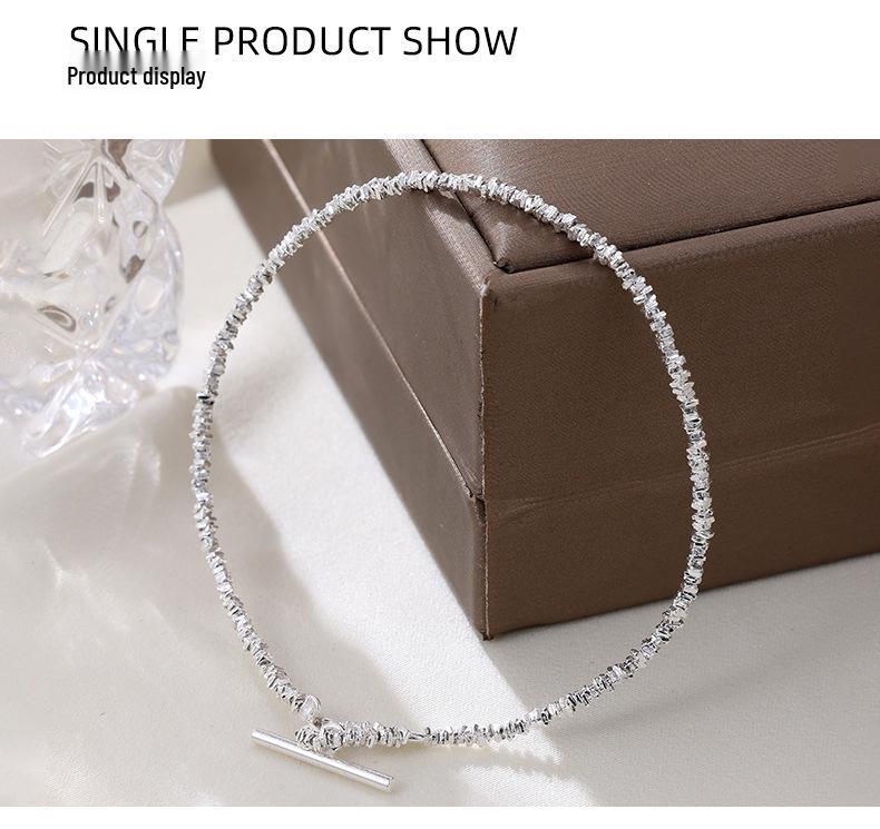 Banyan Tree S925 Silver OT Buckle Bracelet, Exquisite Niche Design, Stackable Women's Jewelry