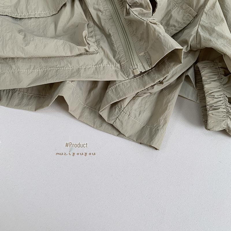 Kinder Sommer Sonnenschutzjacke - Leicht, Modisch Koreanischer Stil für Jungen und Mädchen, Baby Oberbekleidung, Klimaanlagen-Cardigan.