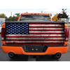 American White Red Flag Print Rear Graphic Decal Sticker Truck Suv Car