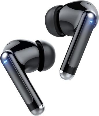 Newly Developed Model with and Low Bluetooth Wireless Earbuds with LED Dual ENC Noise Sound 35 Hours of Music Compatible with iPhone and for and