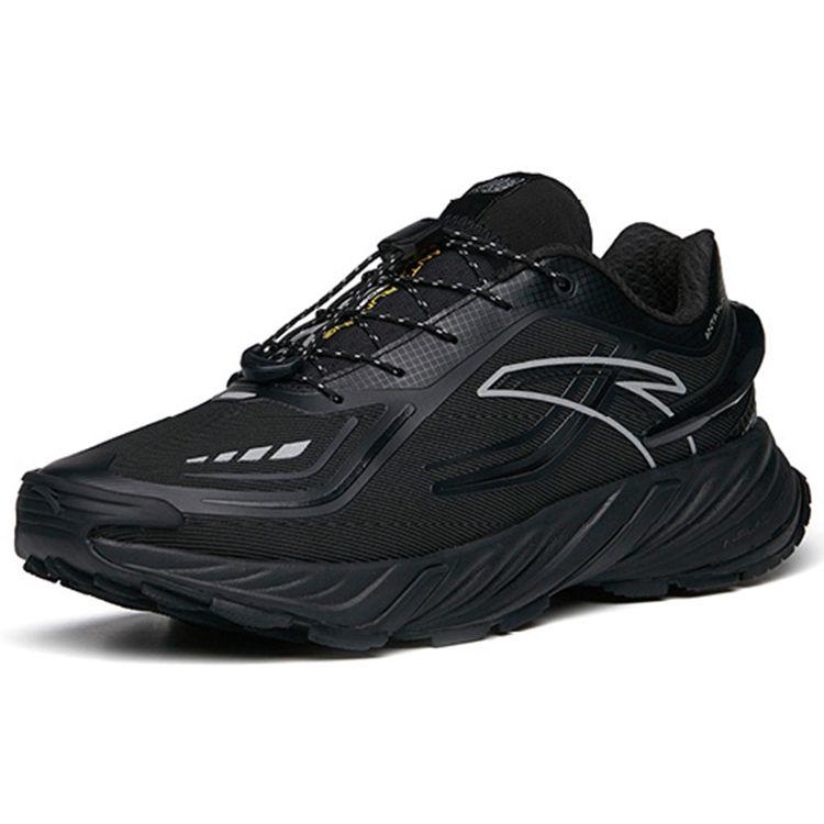 Anta Running Series Sports Non-Slip Shock Absorbing Durable Low-Top Running Shoes Men Sneakers Black 112145525-4