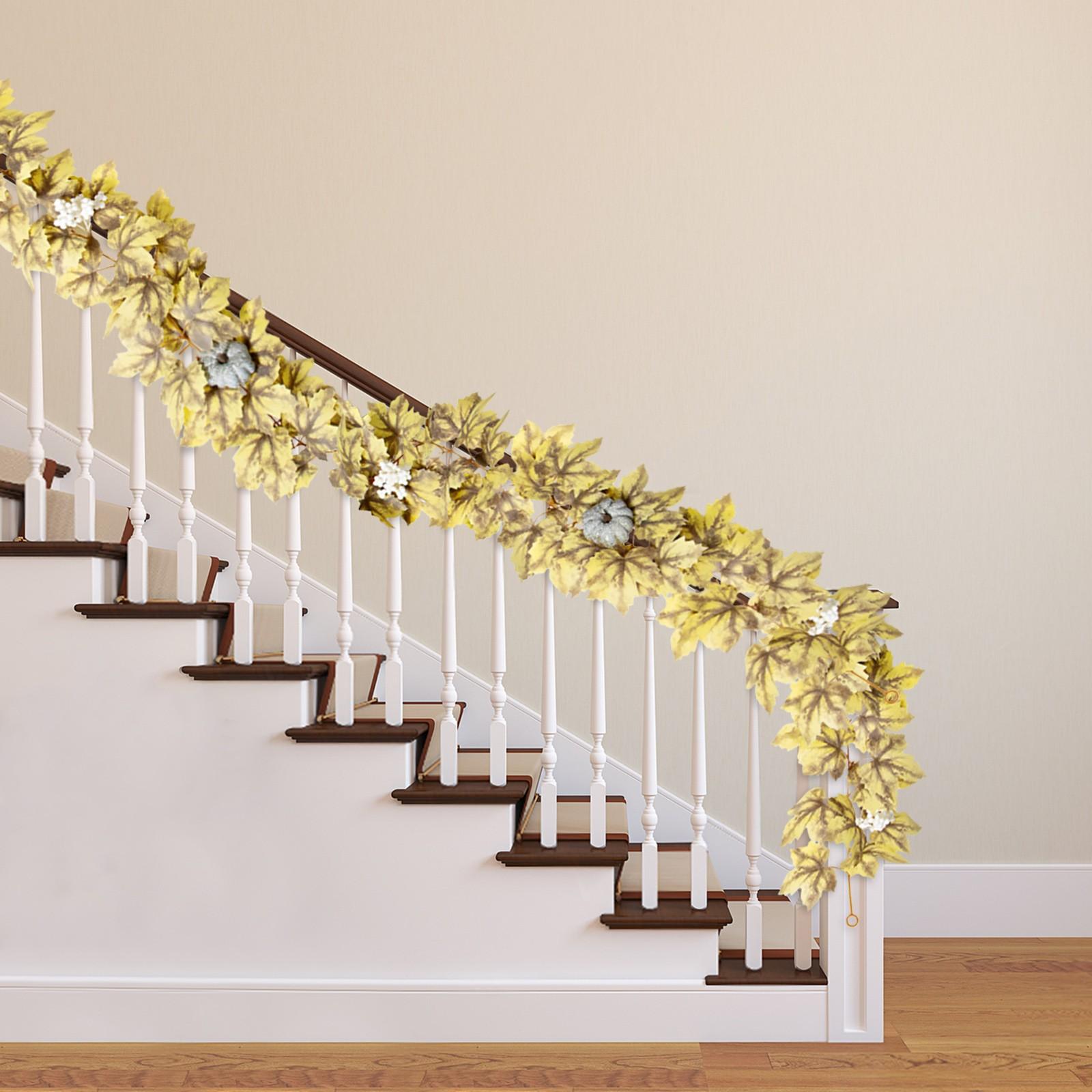 

Искусственные растения для помещений, искусственные кленовые листья, шелковые цветы, белая праздничная подвесная гирлянда, украшение из кленовой лозы для свадьбы, свадебный декор One Size бронзовый