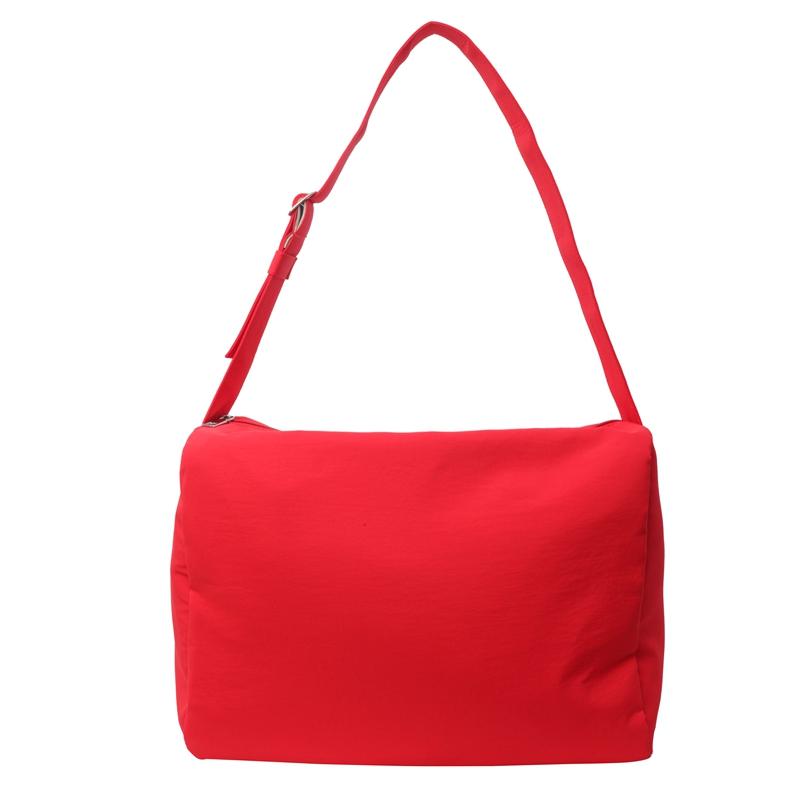 

Сплошной цвет женская сумка-тоут студенческого класса дорожная сумка через плечо большой емкости сумка через плечо красный