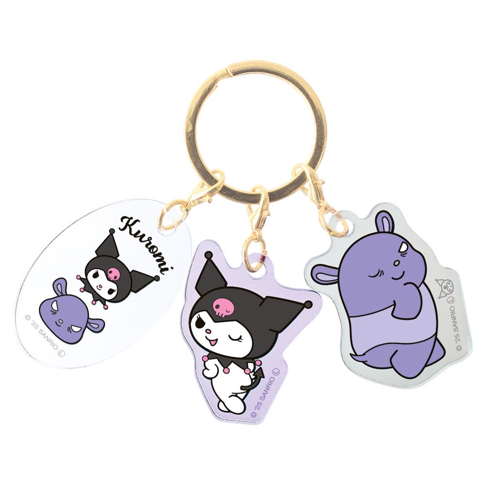 Sanrio 3 Charm Keychain Kuromi [T s Factory]