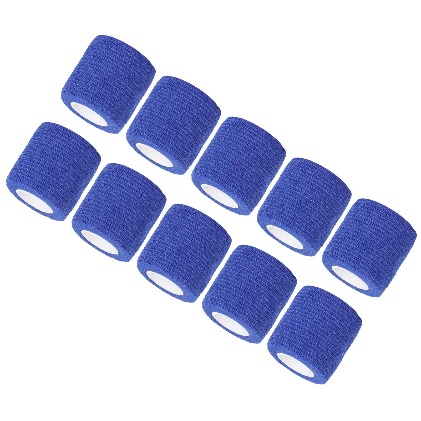 

10 шт. самоклеящаяся эластичная повязка многофункциональная одноразовая противоударная нескользящая ручка для татуировки темно-синий
