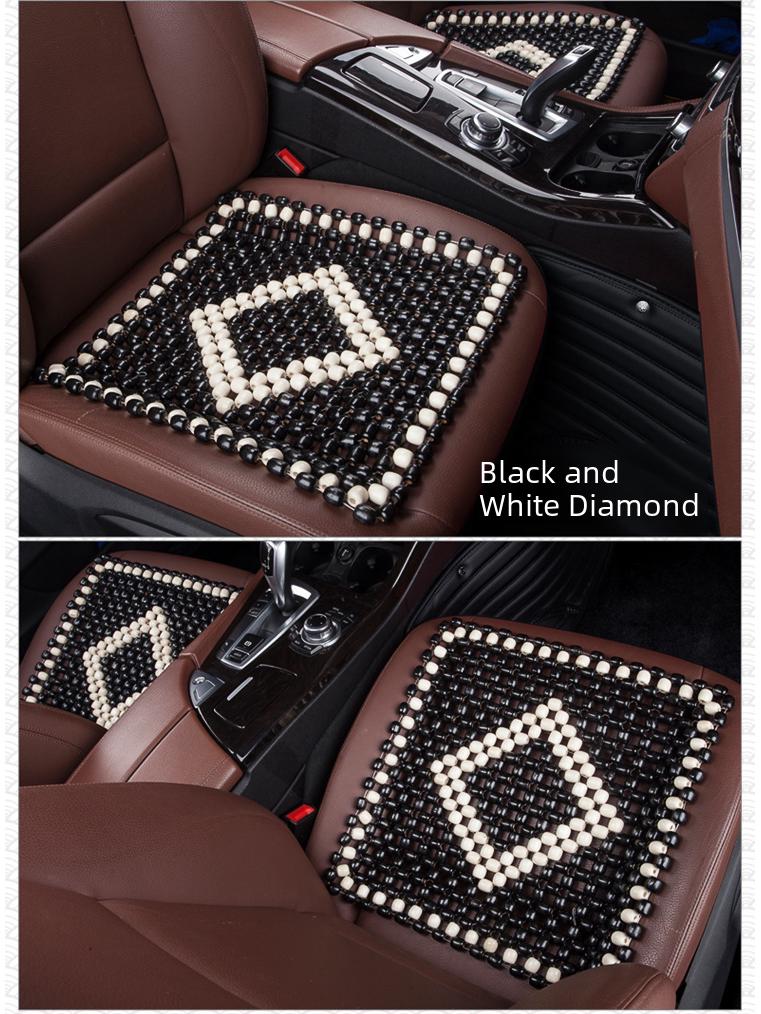 XB161 Universal Summer Wooden Bead Seat Cushion - Breathable, Cool, No Backrest, Four-Season Use