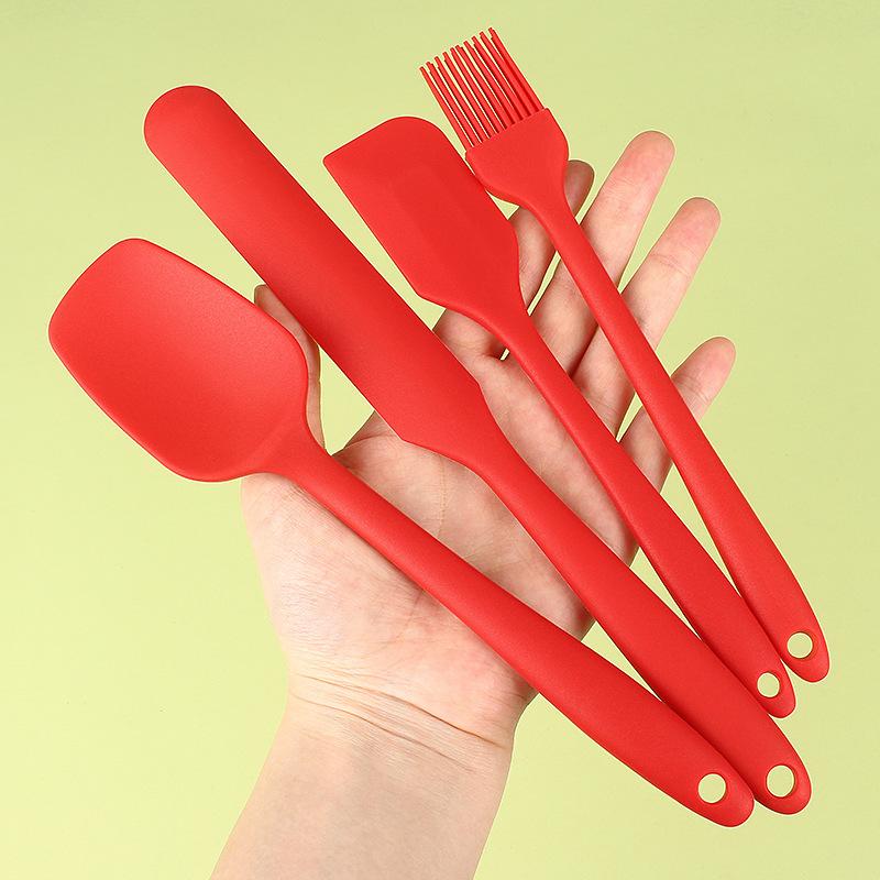 6-piece kitchen baking tool set silicone spatula cake cream silicone spatula oil brush spatula