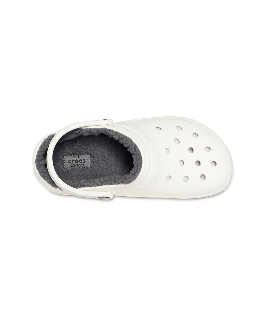 Crocs Classic Lined Clogs - White/Grey / 203591-10M