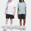 Adidas Originals Skateboarding Water-Repellent Solid Color Elastic Waist Straight-Leg Shorts Unisex Bottoms Black HS3016
