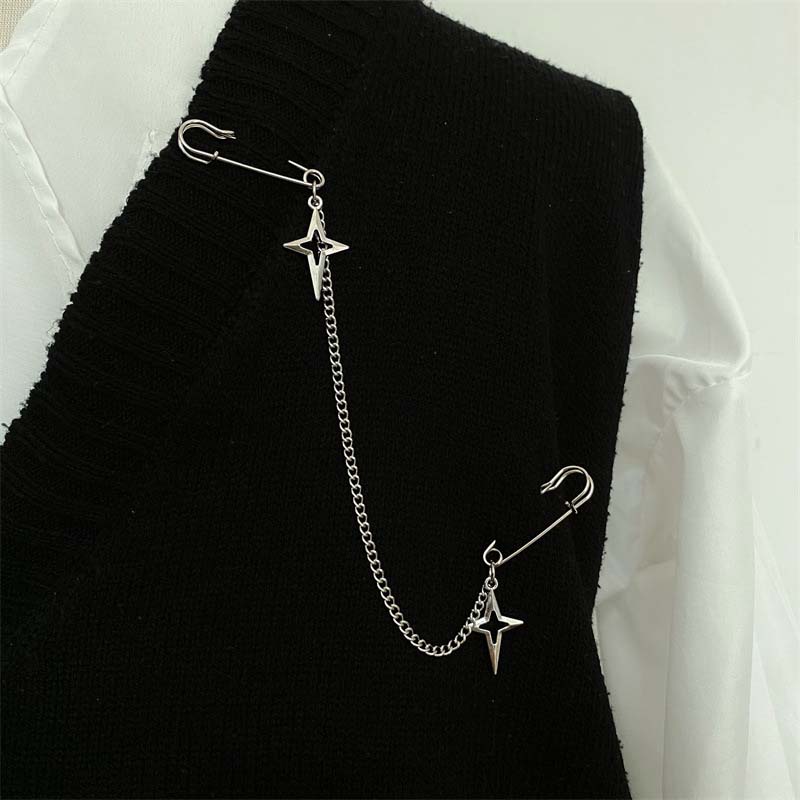 2026 Exaggerate Long Tassel Chain Brooch Women Handmade Beaded Many Layer Chain Multi Functional Fixed Pin Pants Clothes Decor