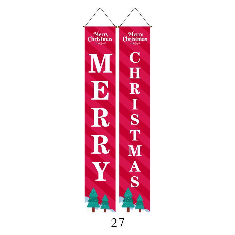 Elegant Nutcracker Christmas Decoration Hanging Door Banner Soldier Character Porch Sign