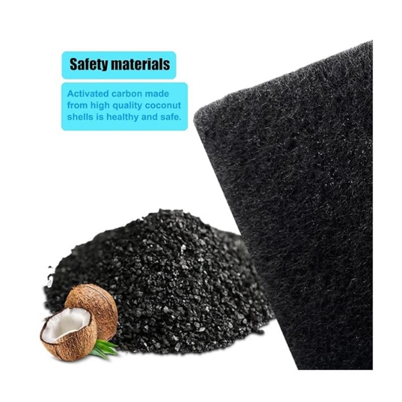 12 Piece Trash Can Filter Refills Absorbs Odors With Activated Charcoal For Waste Bins Garbage Basket Replacement