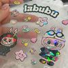 Cute 3D Labubu Cartoon Laser Jelly Stickers for DIY Water Bottles & Phones