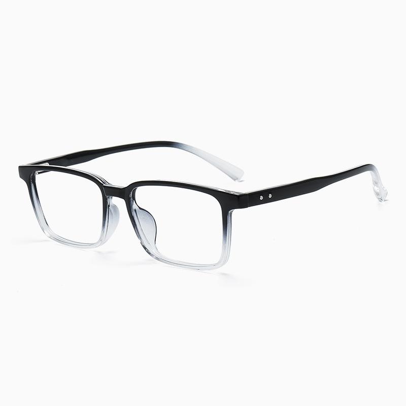 54-17 New Ultra-light Rectangular TR90 Glasses Frame Men Myopia Glasses Anti-blue Light Reading Eyeglasses