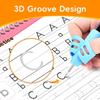 Reusable Grooved Handwriting Practice Book Learn to Write with Pen Grips Magic Copybook for Kids, Toddler Kindergarten